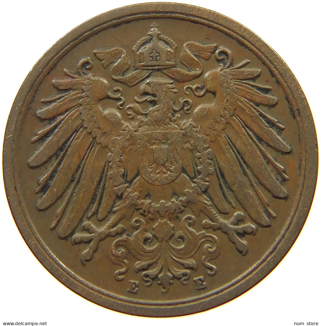 GERMANY EMPIRE 2 PFENNIG 1906 E #s068 0315 - 2 Pfennig