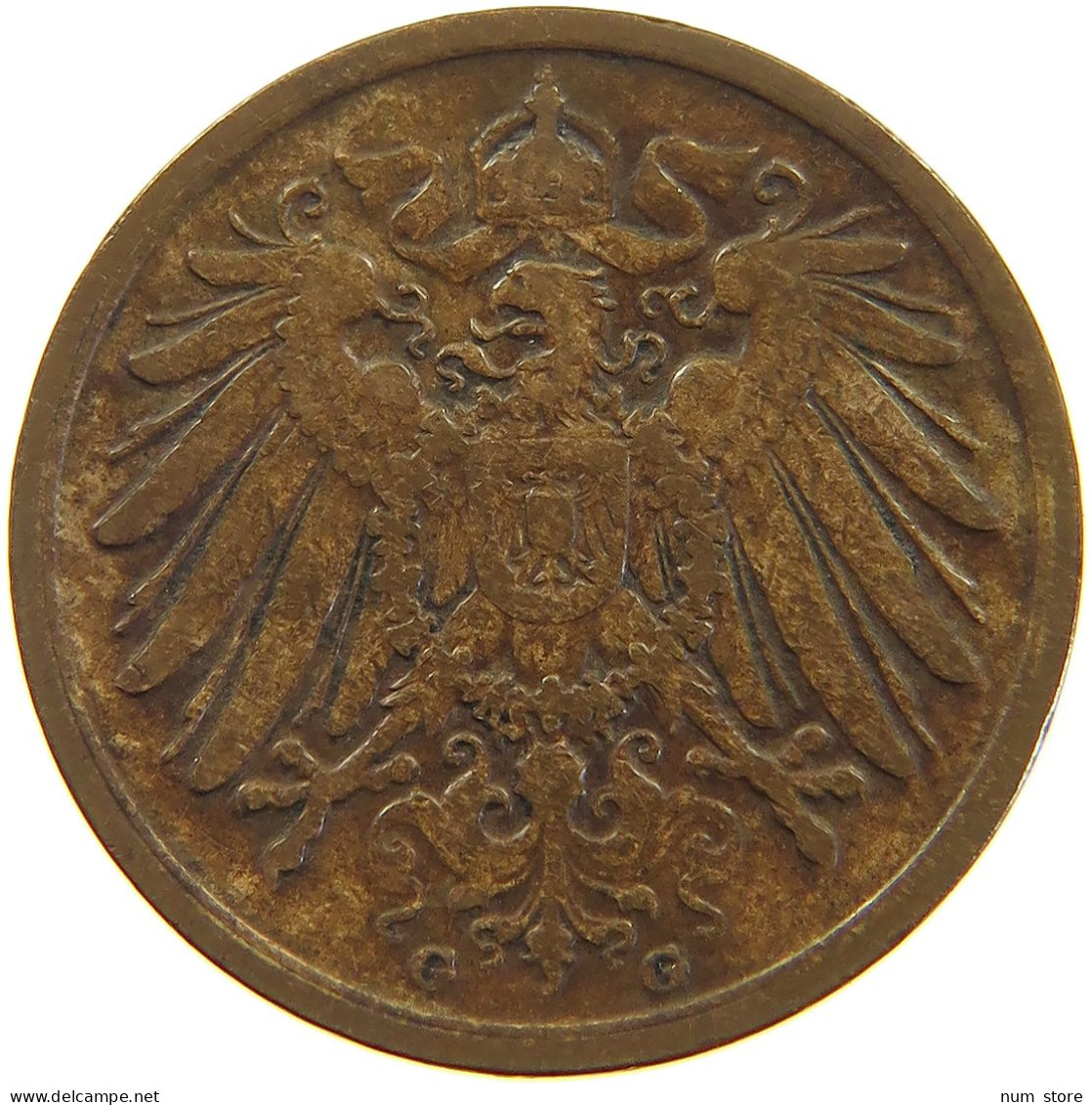 GERMANY EMPIRE 2 PFENNIG 1905 G #a066 0703 - 2 Pfennig