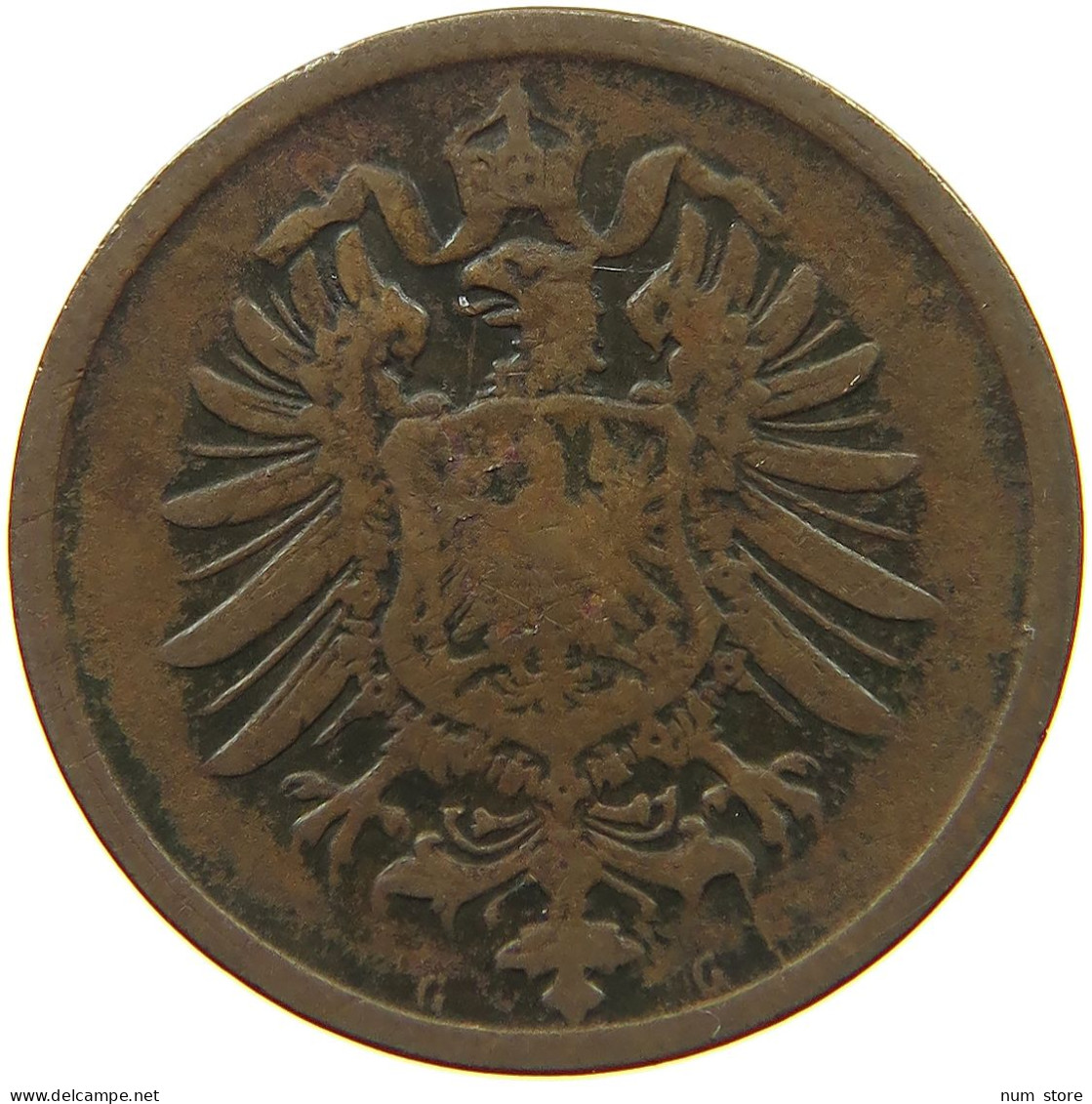 GERMANY EMPIRE 2 PFENNIG 1876 G #s068 0341 - 2 Pfennig
