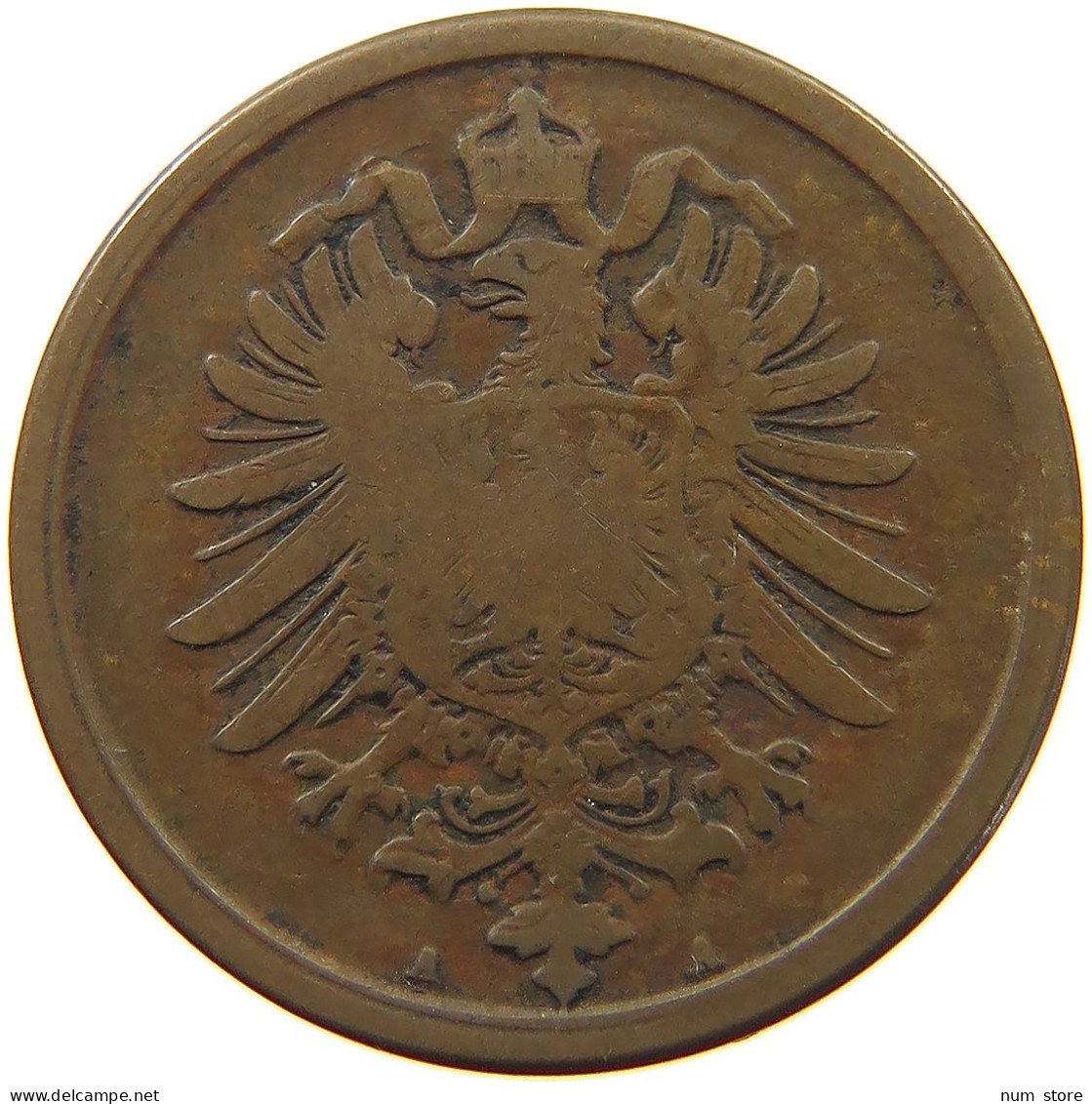 GERMANY EMPIRE 2 PFENNIG 1876 A #a013 0611 - 2 Pfennig