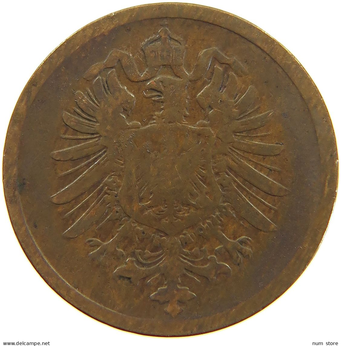 GERMANY EMPIRE 2 PFENNIG 1875 G #a066 0723 - 2 Pfennig