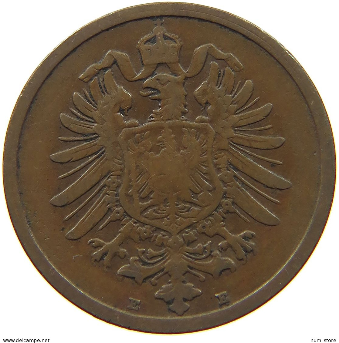 GERMANY EMPIRE 2 PFENNIG 1875 E #s068 0445 - 2 Pfennig