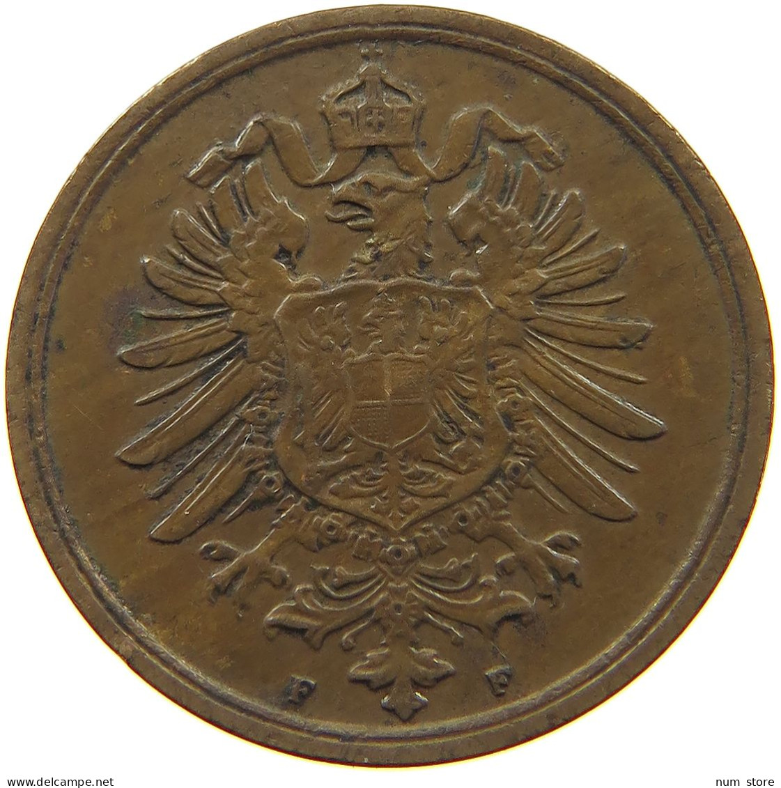 GERMANY EMPIRE 2 PFENNIG 1875 F #c081 0209 - 2 Pfennig