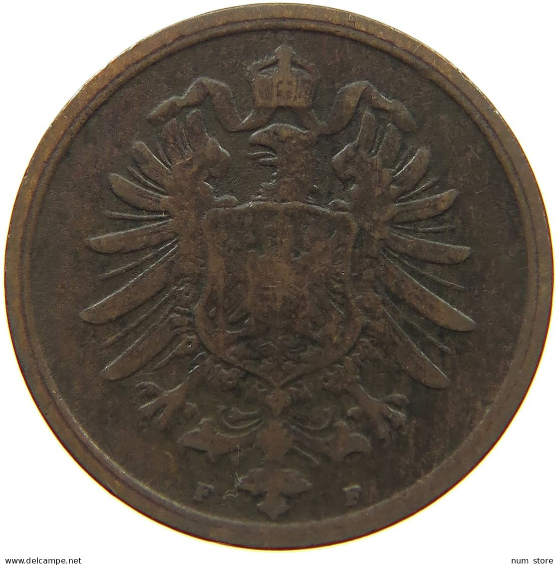 GERMANY EMPIRE 2 PFENNIG 1874 F #s068 0439 - 2 Pfennig