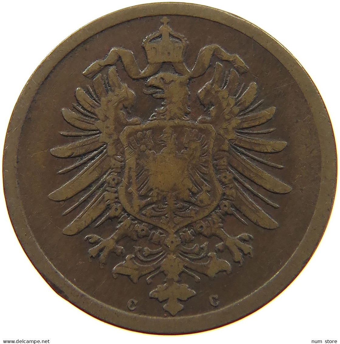 GERMANY EMPIRE 2 PFENNIG 1874 C #a013 0145 - 2 Pfennig