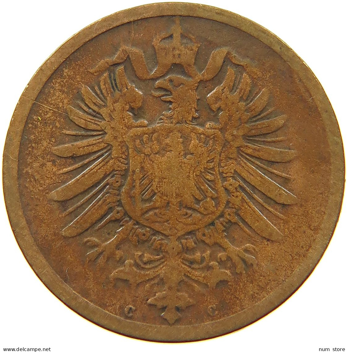 GERMANY EMPIRE 2 PFENNIG 1874 C #a013 0479 - 2 Pfennig