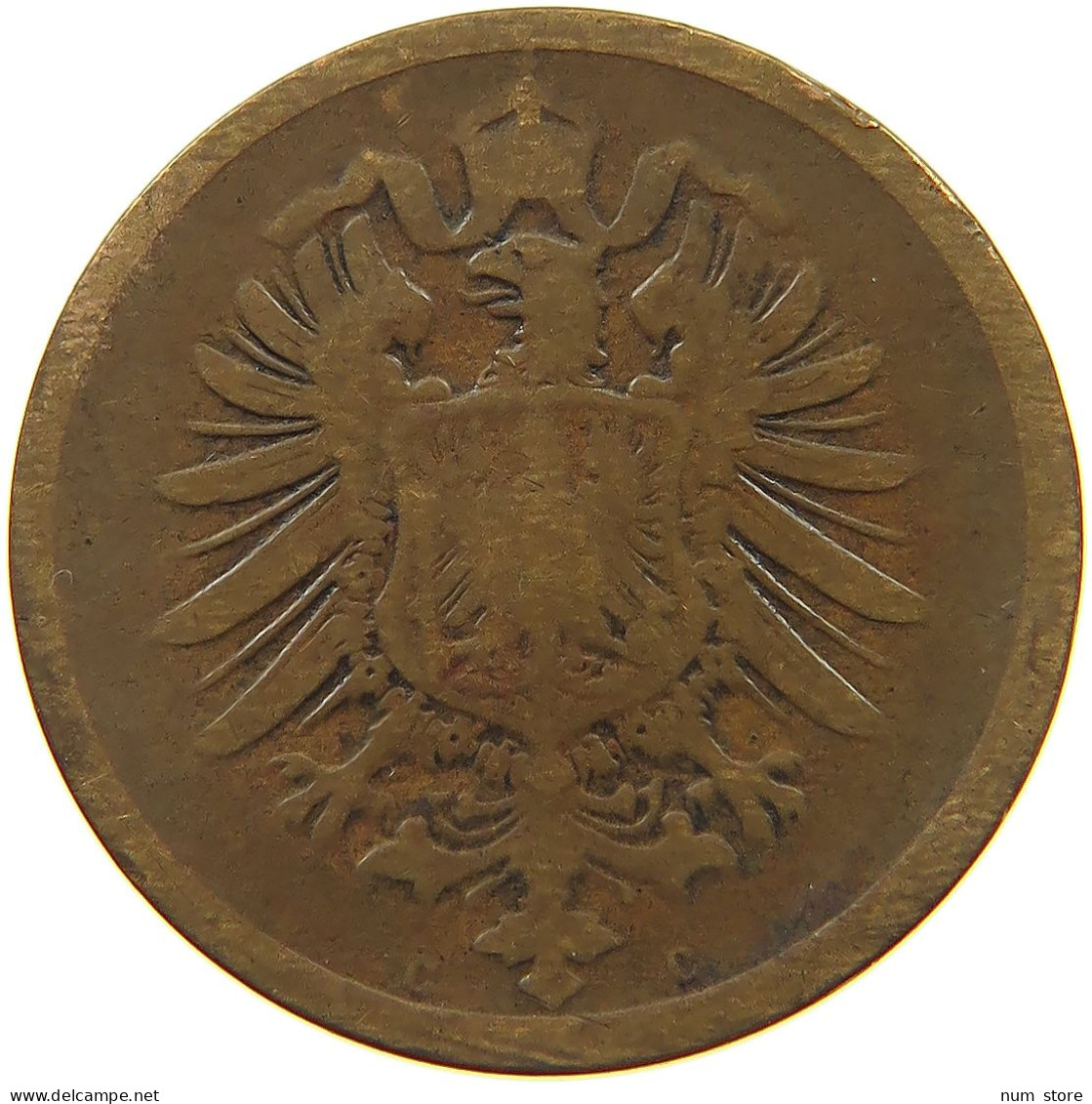 GERMANY EMPIRE 2 PFENNIG 1874 C #s080 0163 - 2 Pfennig