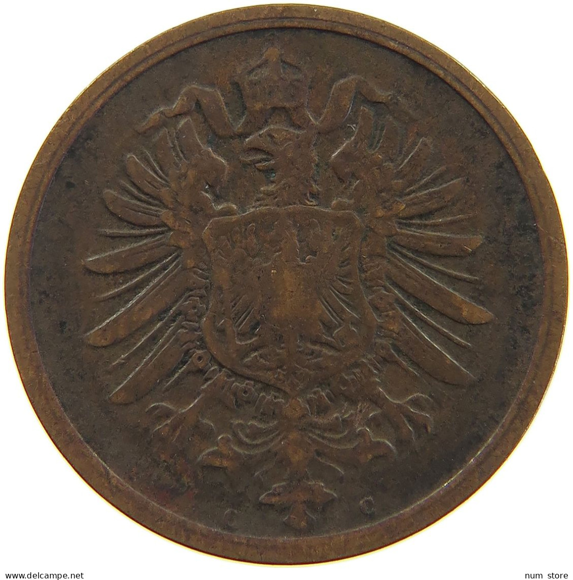 GERMANY EMPIRE 2 PFENNIG 1874 C #a066 0695 - 2 Pfennig