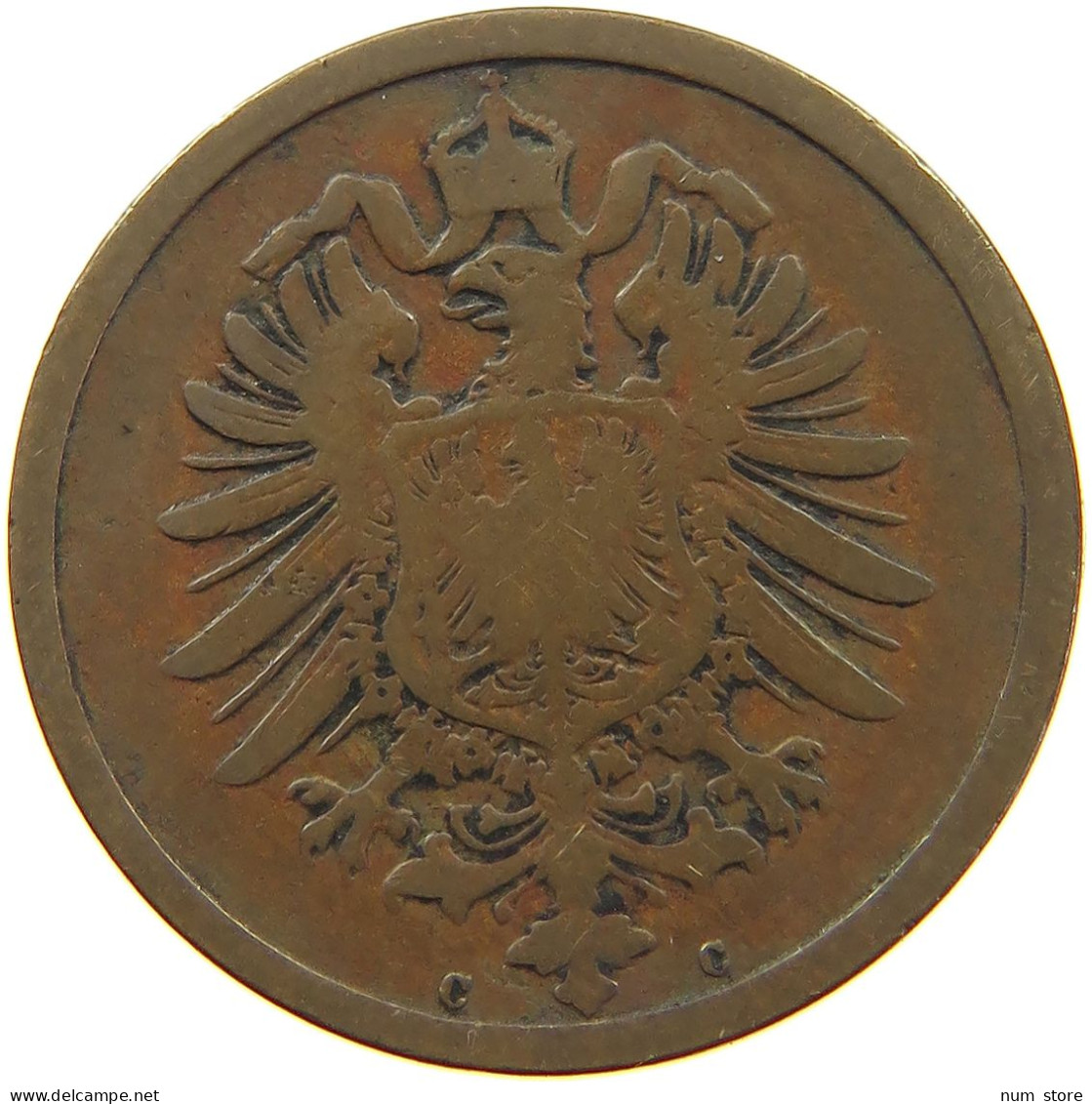 GERMANY EMPIRE 2 PFENNIG 1874 C #a013 0123 - 2 Pfennig