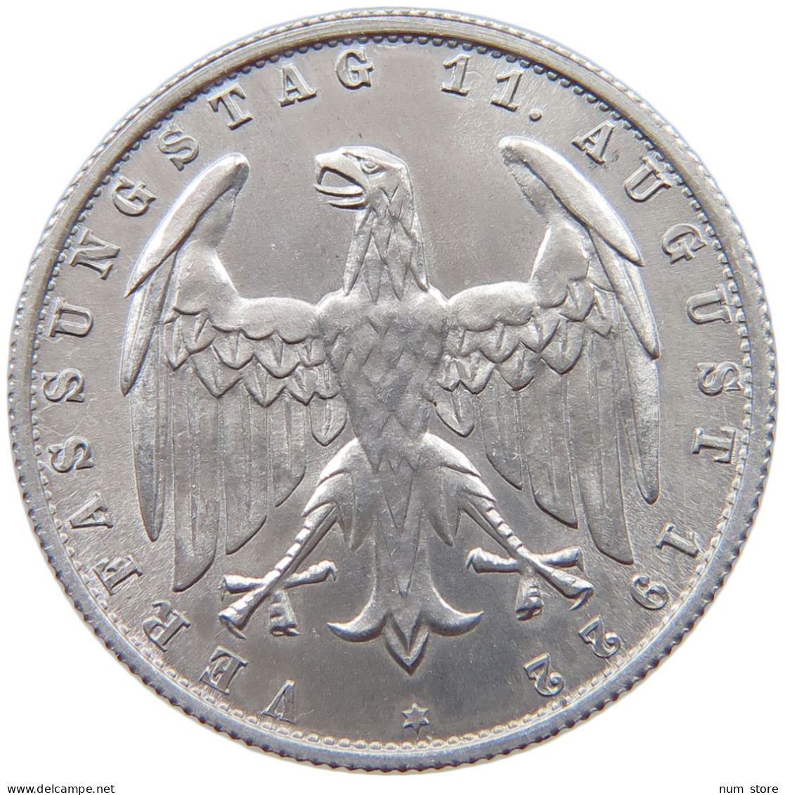 GERMANY WEIMAR 3 MARK 1922 A TOP #s042 0581 - 3 Mark & 3 Reichsmark