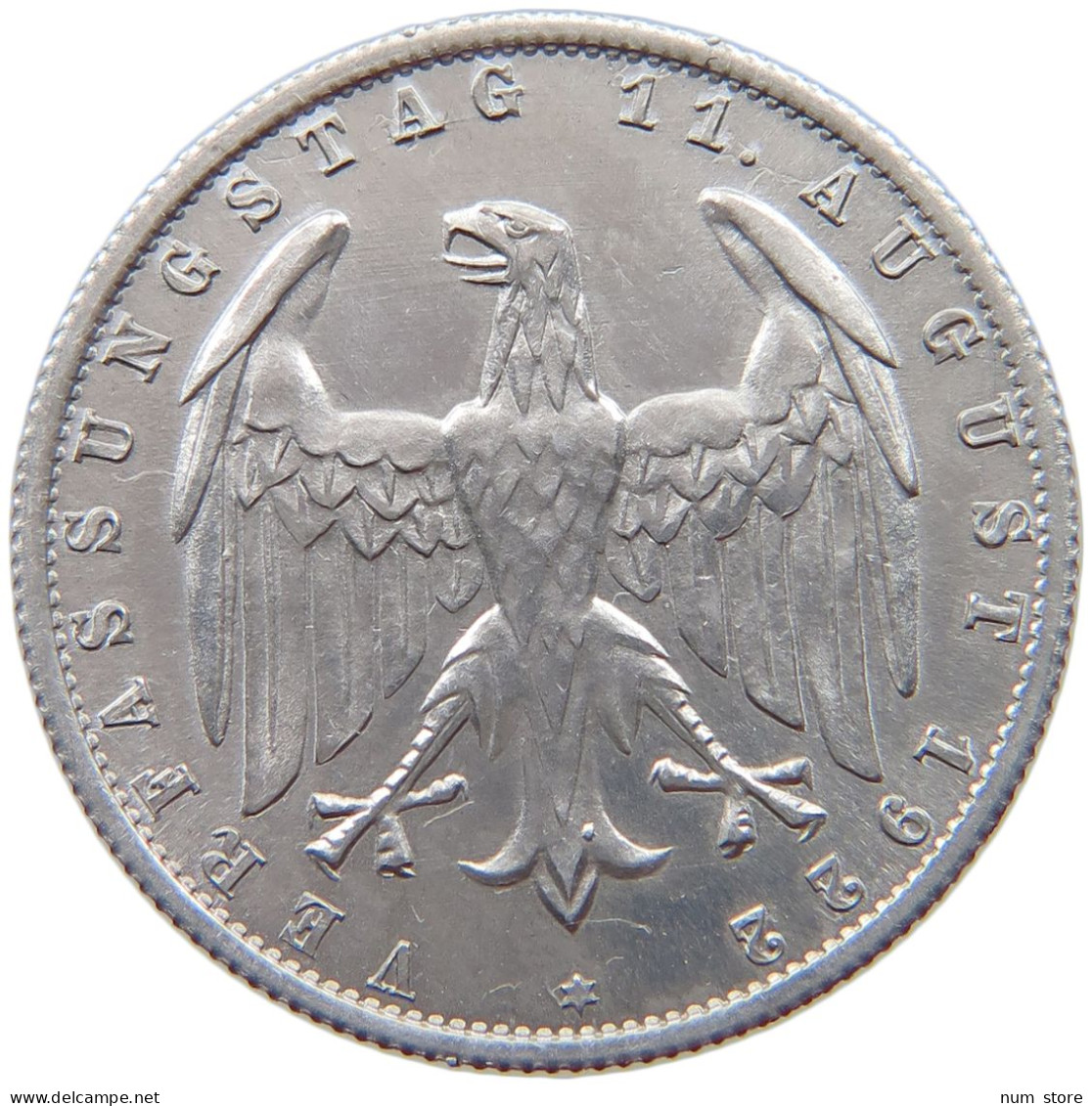 GERMANY WEIMAR 3 MARK 1922 A TOP #s042 0527 - 3 Mark & 3 Reichsmark