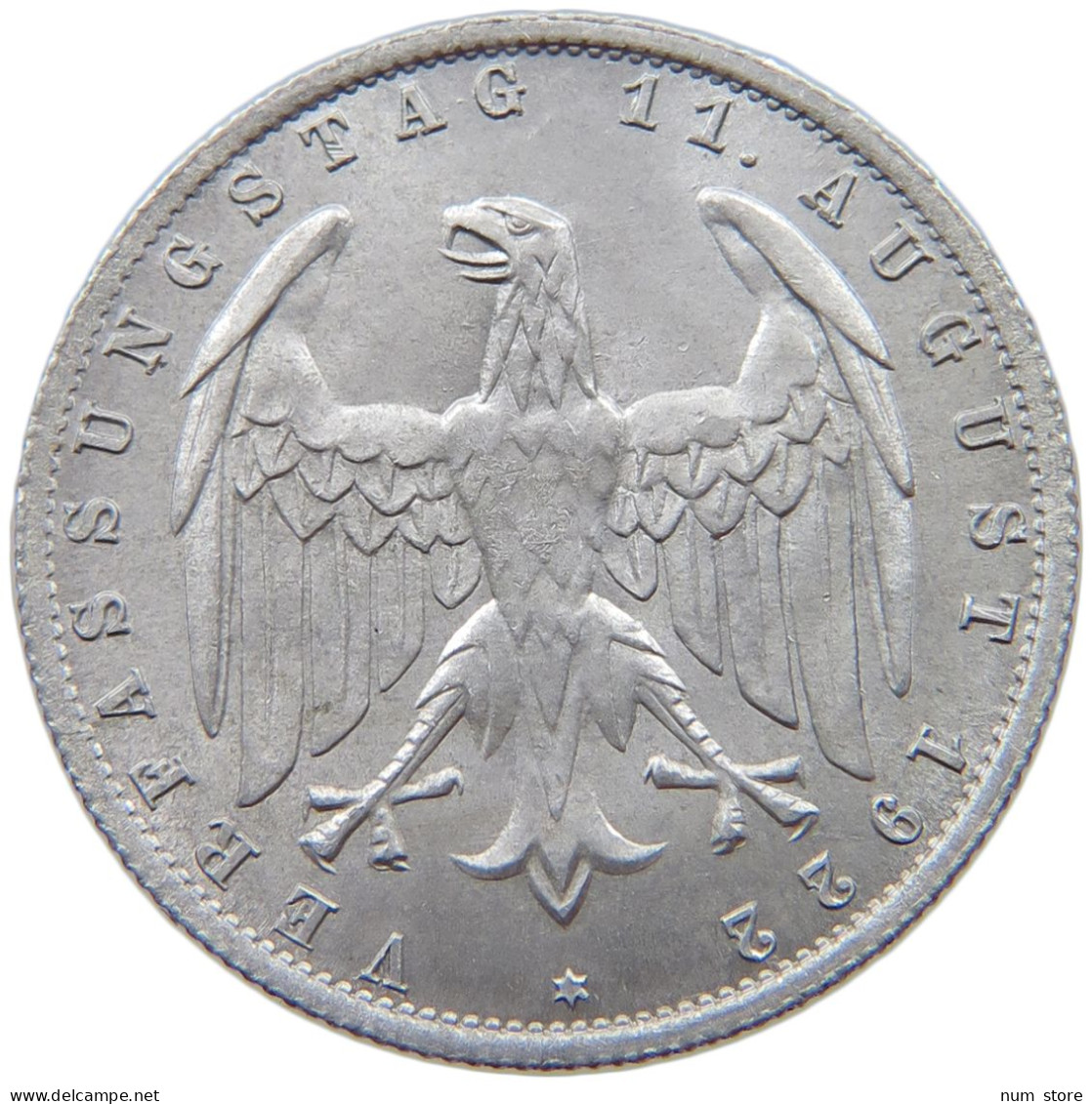GERMANY WEIMAR 3 MARK 1922 A #a021 1089 - 3 Mark & 3 Reichsmark