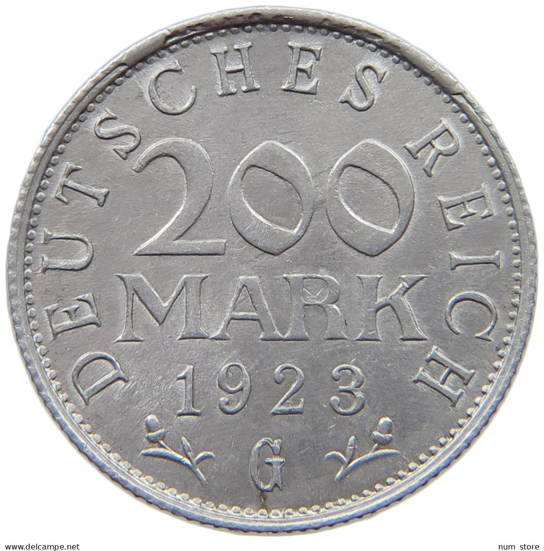 GERMANY WEIMAR 200 MARK 1923 G TOP #a021 1037 - 200 & 500 Mark