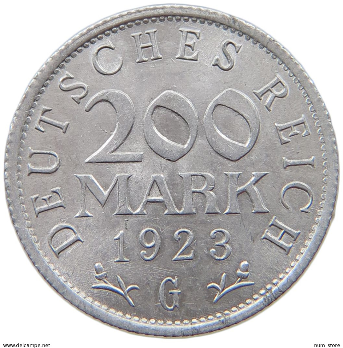 GERMANY WEIMAR 200 MARK 1923 G TOP #a021 1009 - 200 & 500 Mark