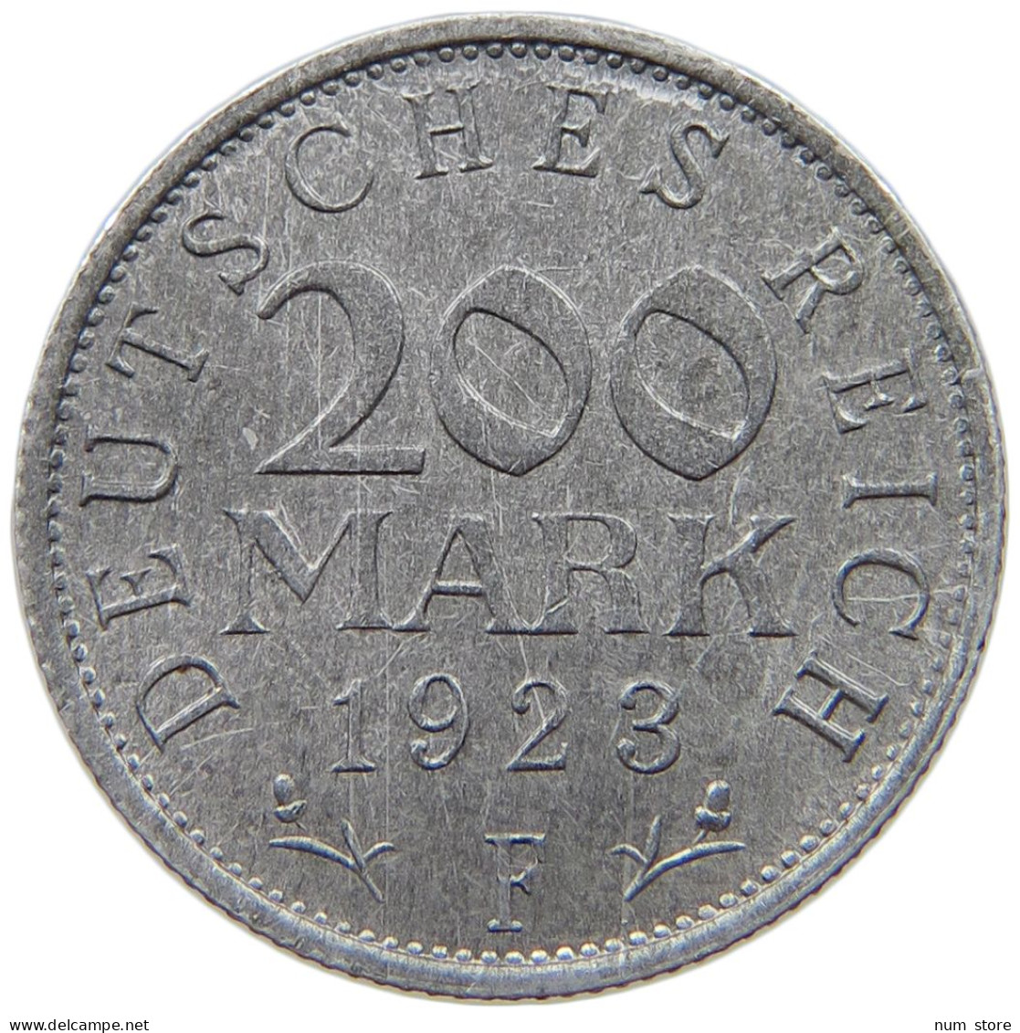 GERMANY WEIMAR 200 MARK 1923 F TOP #a021 0993 - 200 & 500 Mark