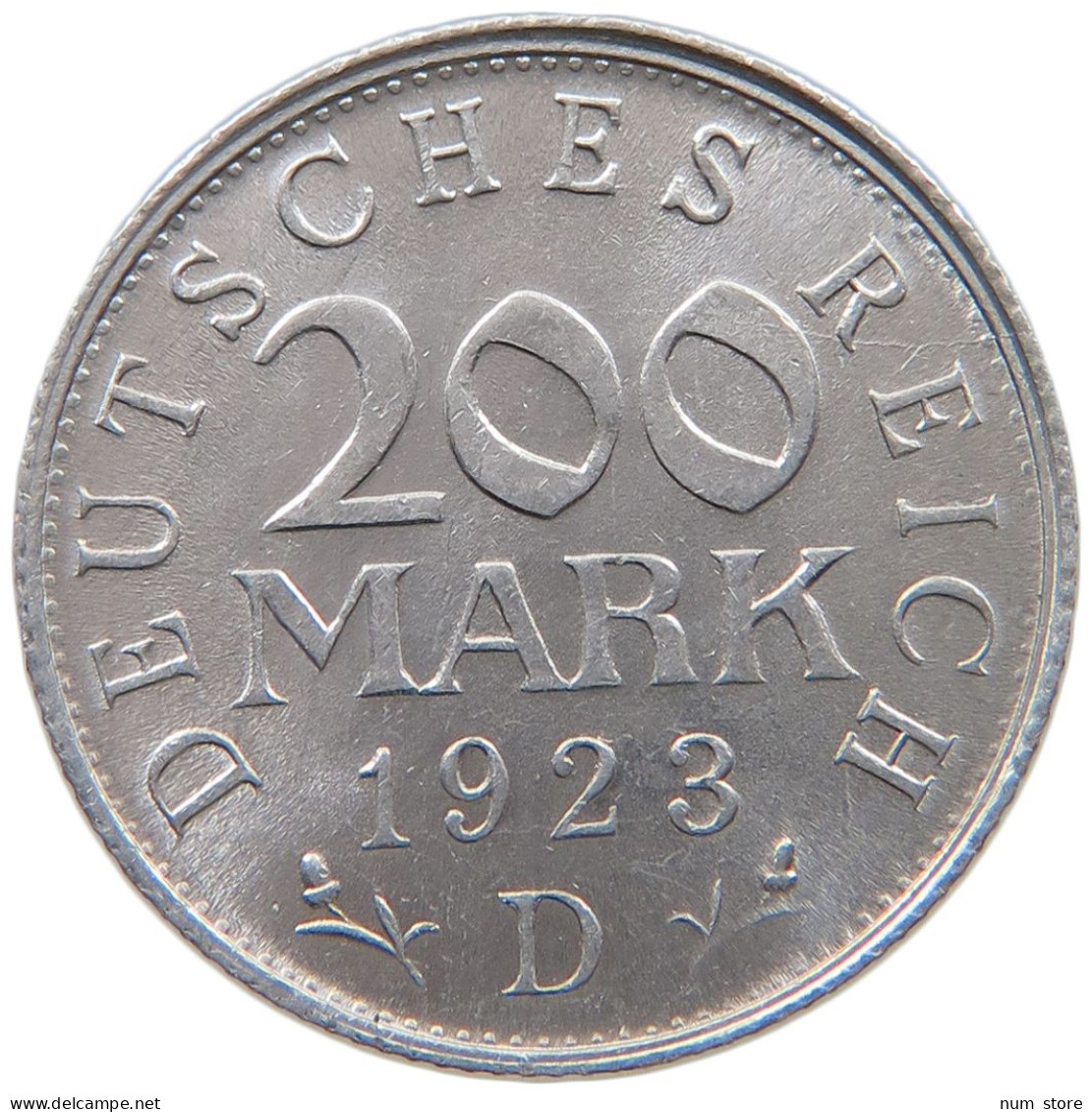GERMANY WEIMAR 200 MARK 1923 D TOP #a051 0335 - 200 & 500 Mark