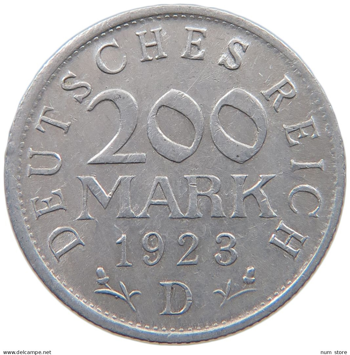 GERMANY WEIMAR 200 MARK 1923 D #a051 0333 - 200 & 500 Mark