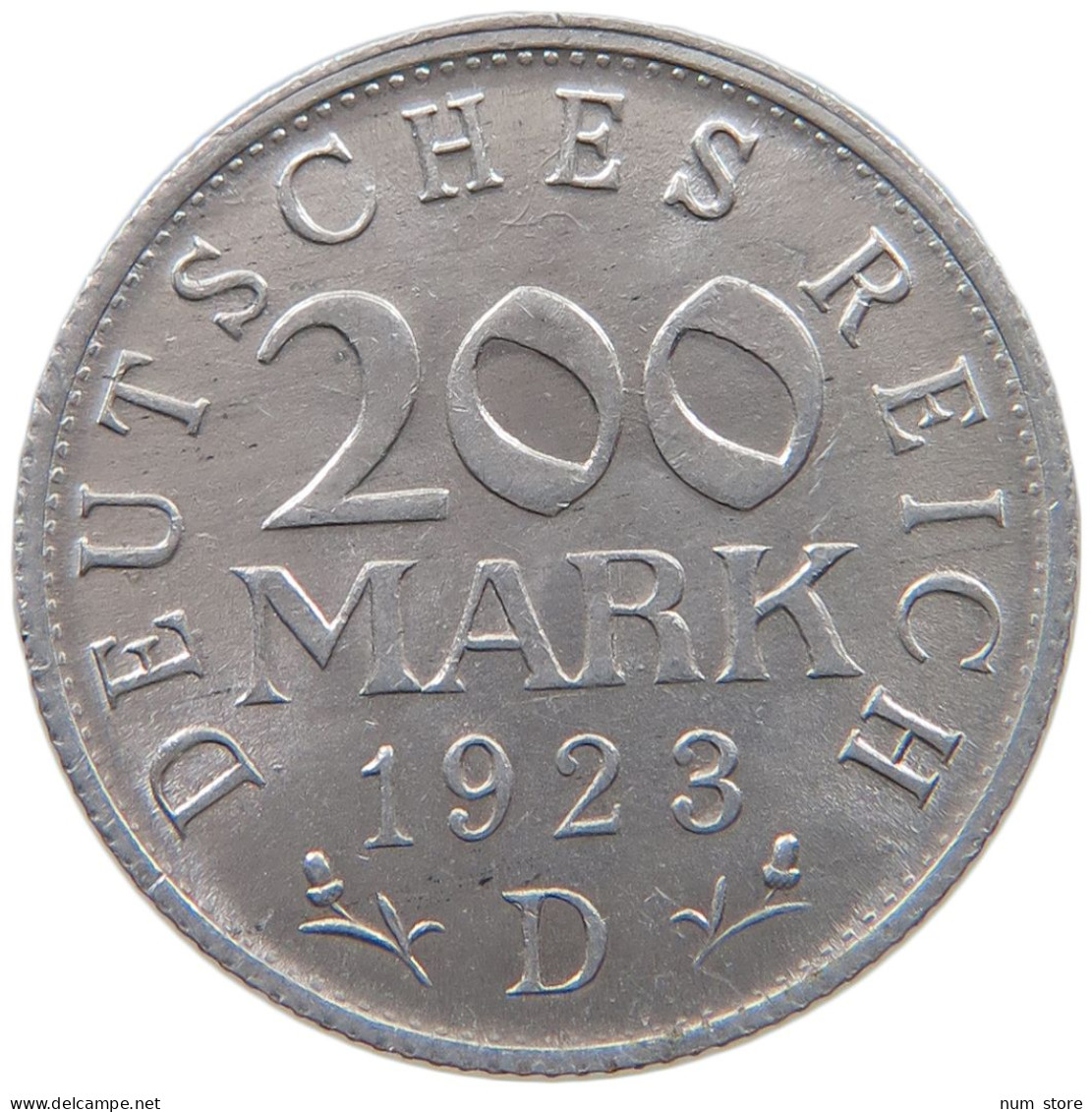 GERMANY WEIMAR 200 MARK 1923 D #a051 0329 - 200 & 500 Mark