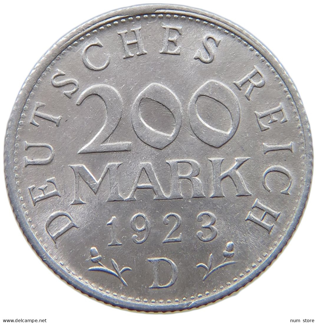 GERMANY WEIMAR 200 MARK 1923 D #a068 0581 - 200 & 500 Mark