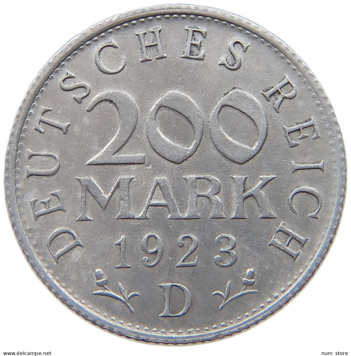 GERMANY WEIMAR 200 MARK 1923 D #a021 0997 - 200 & 500 Mark