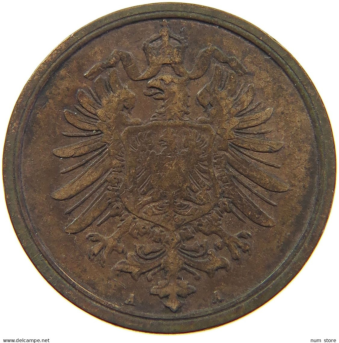 GERMANY WEIMAR 2 PFENNIG 1874 A #a013 0095 - 2 Pfennig