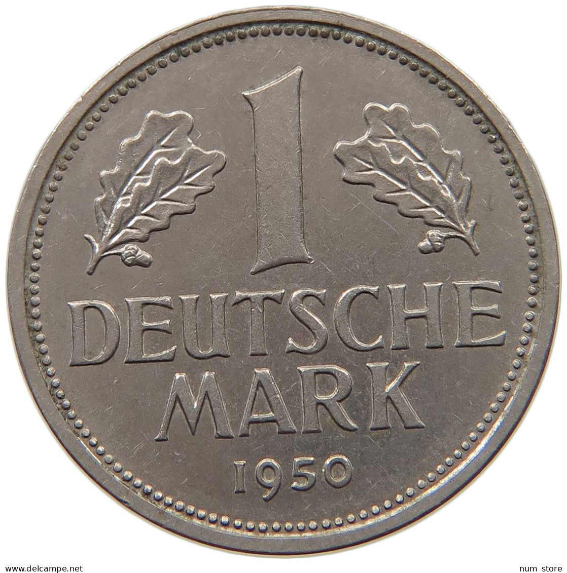 GERMANY  1 MARK 1950 J #c045 0345 - 1 Mark
