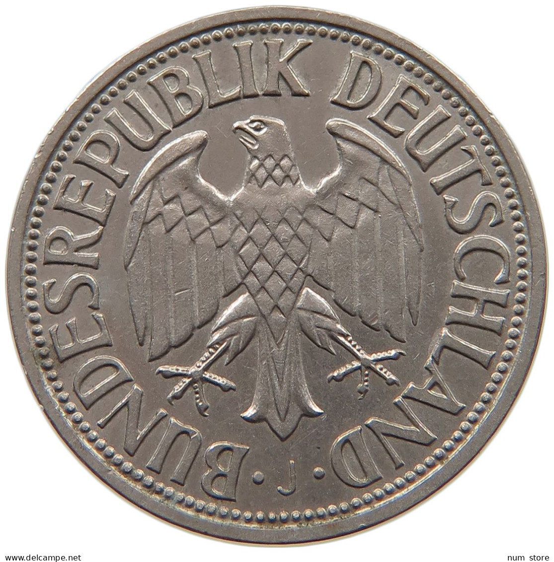 GERMANY  1 MARK 1950 J #c045 0345 - 1 Mark