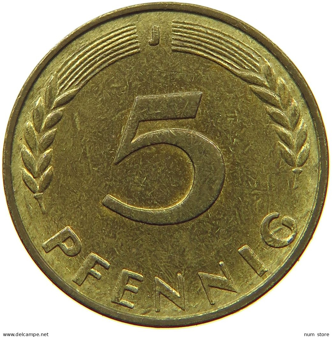 GERMANY WEST 5 PFENNIG 1969 J TOP #s068 0465 - 5 Pfennig