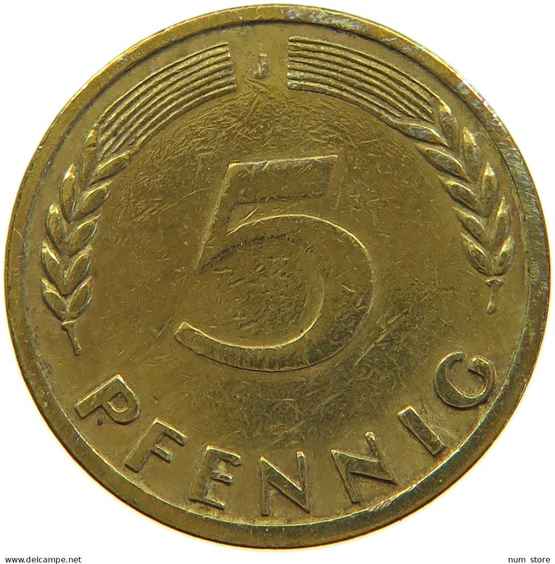 GERMANY WEST 5 PFENNIG 1949 J #a064 0627 - 5 Pfennig