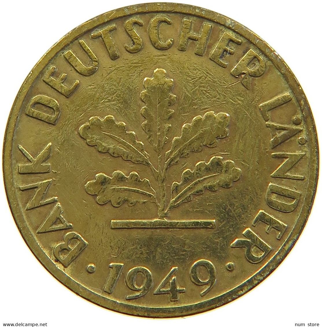 GERMANY WEST 5 PFENNIG 1949 J #a064 0627 - 5 Pfennig
