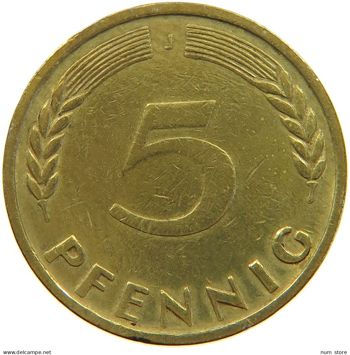 GERMANY WEST 5 PFENNIG 1949 J #a064 0631 - 5 Pfennig