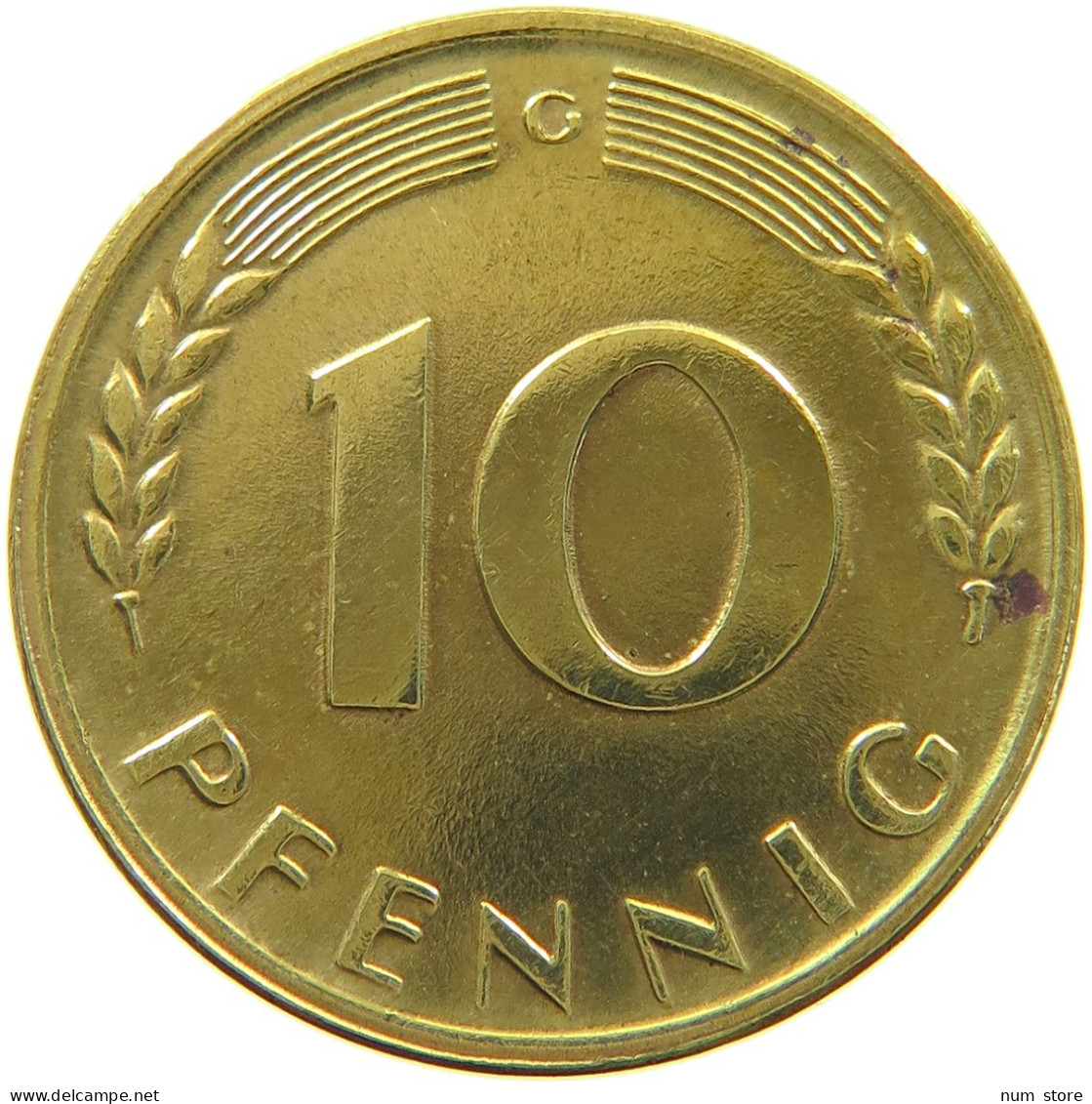 GERMANY WEST 10 PFENNIG 1950 G #a074 0245 - 10 Pfennig