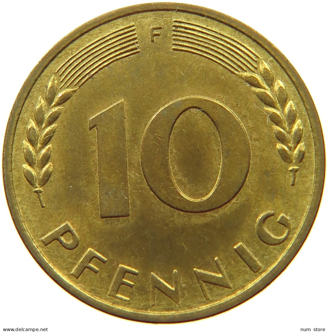 GERMANY WEST 10 PFENNIG 1950 F #s073 0725 - 10 Pfennig