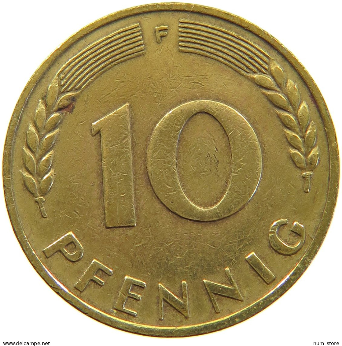 GERMANY WEST 10 PFENNIG 1949 F #a064 0733 - 10 Pfennig