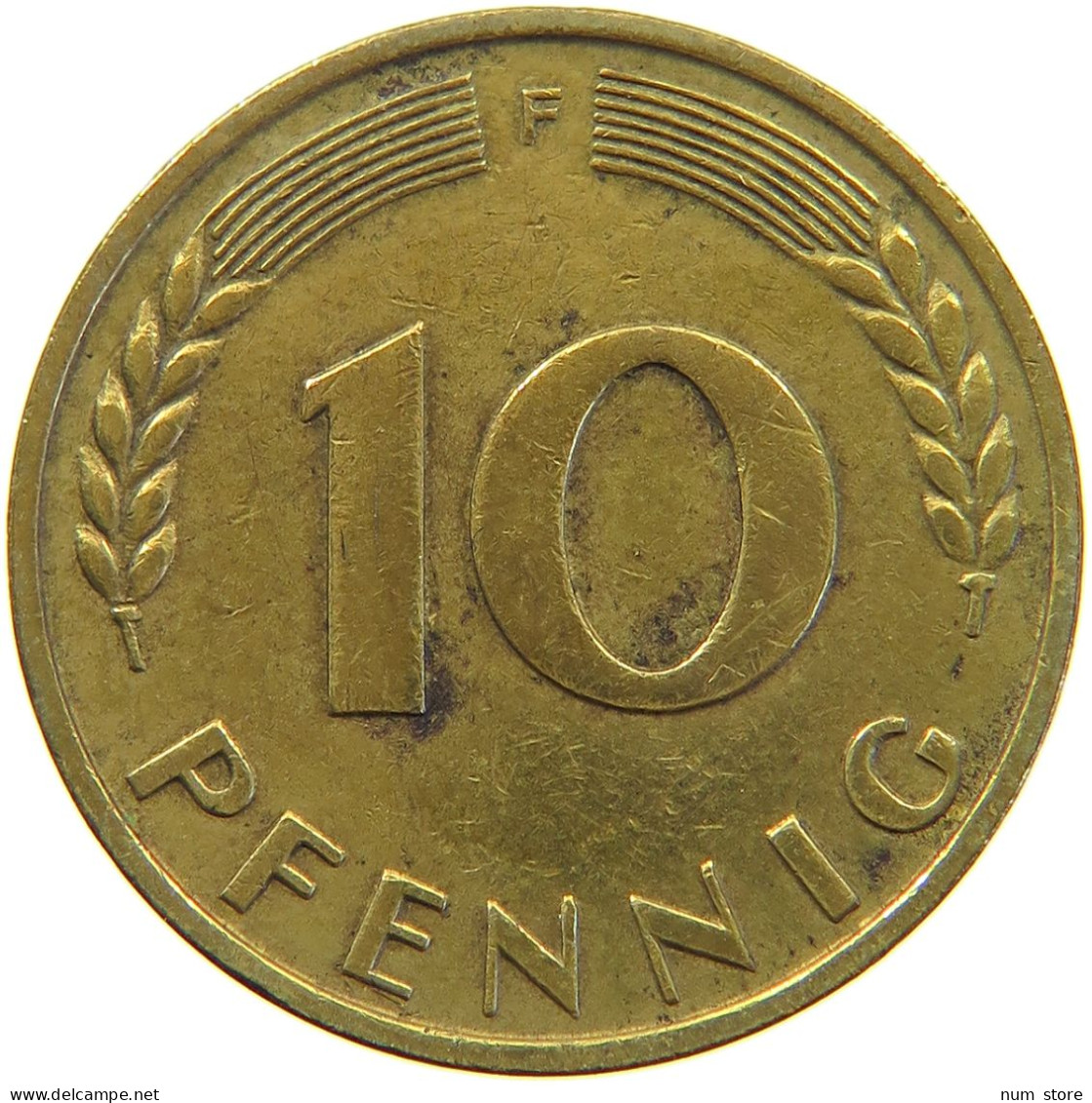 GERMANY WEST 10 PFENNIG 1949 F #a064 0723 - 10 Pfennig