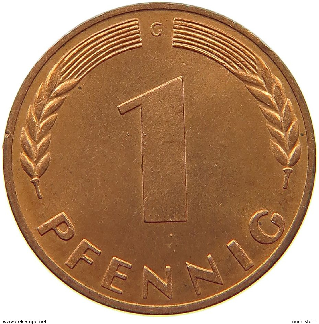 GERMANY WEST 1 PFENNIG 1967 G #s068 0515 - 1 Pfennig