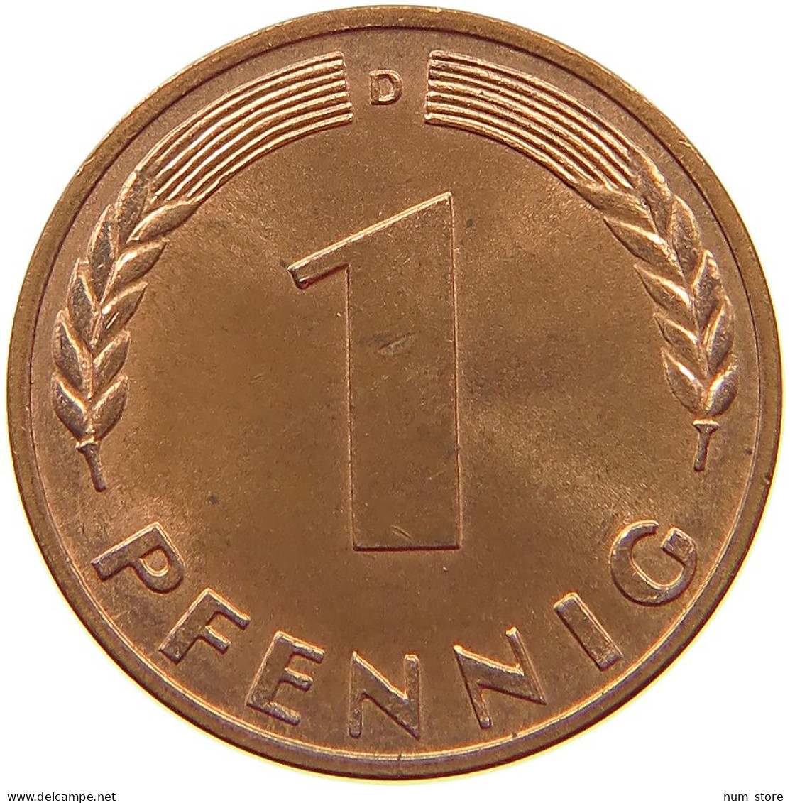 GERMANY WEST 1 PFENNIG 1968 D #s068 0513 - 1 Pfennig