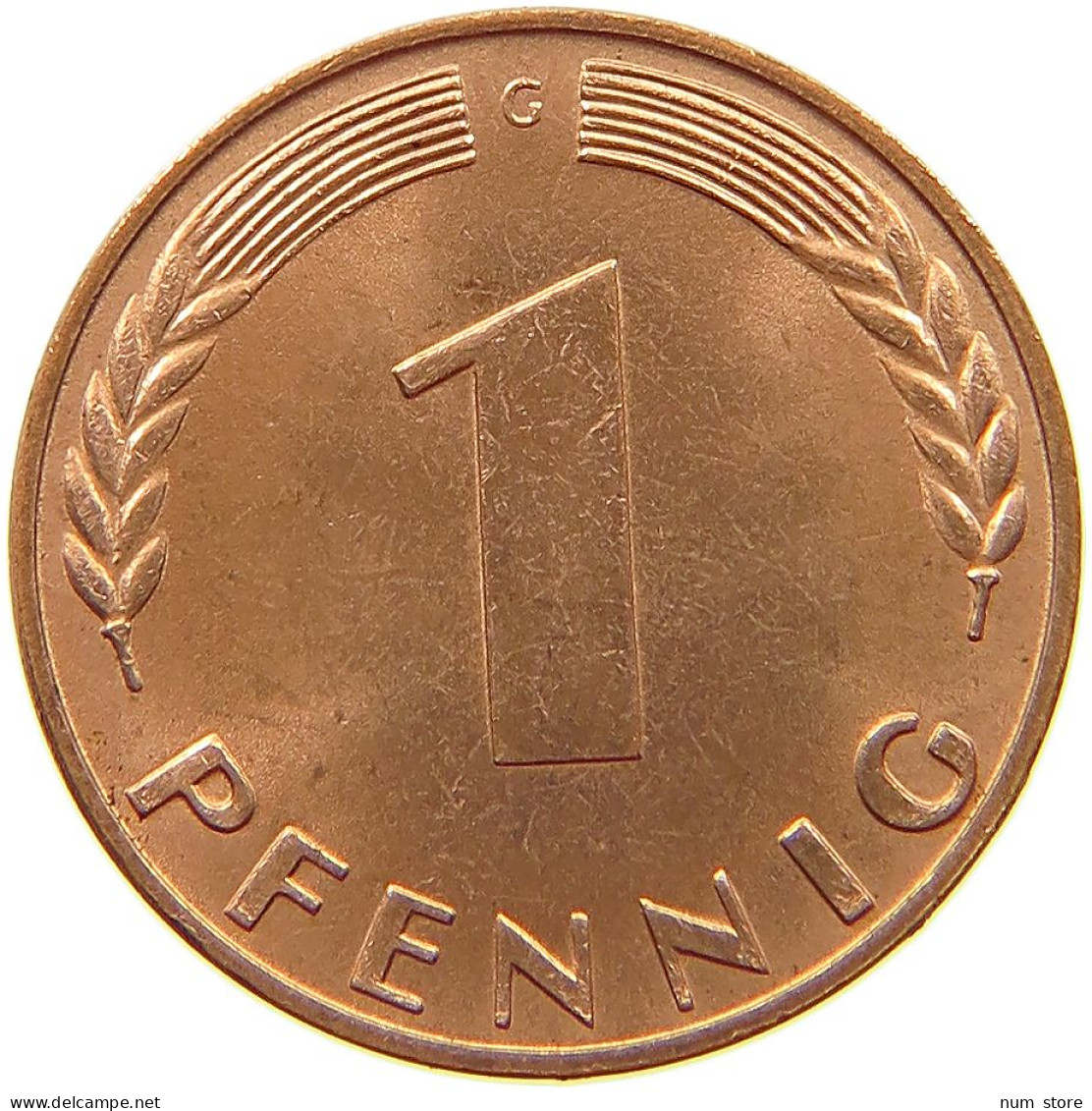 GERMANY WEST 1 PFENNIG 1966 G #s068 0485 - 1 Pfennig