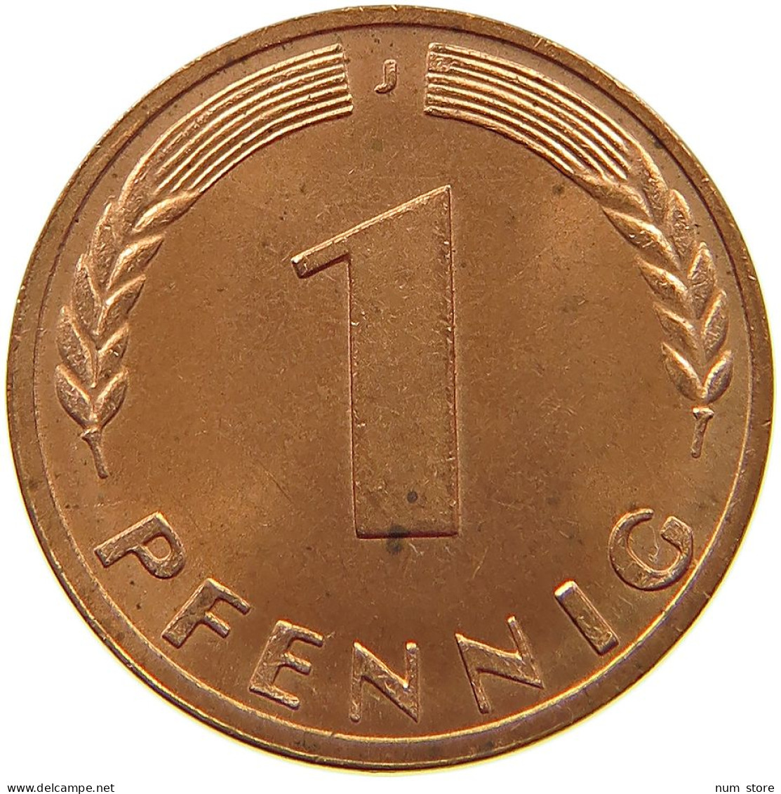 GERMANY WEST 1 PFENNIG 1950 J #s068 0509 - 1 Pfennig