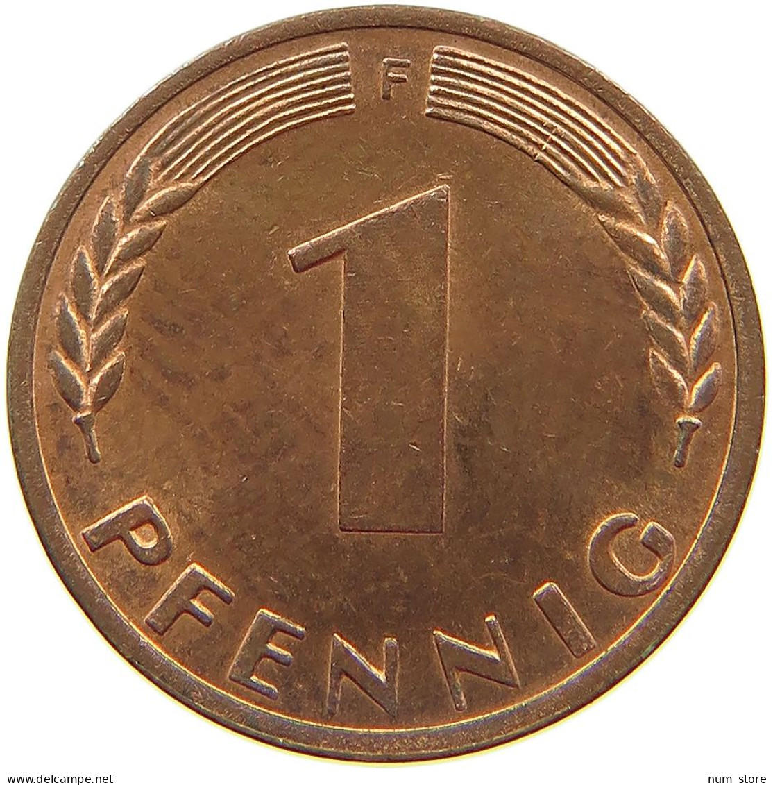GERMANY WEST 1 PFENNIG 1950 F #s068 0507 - 1 Pfennig