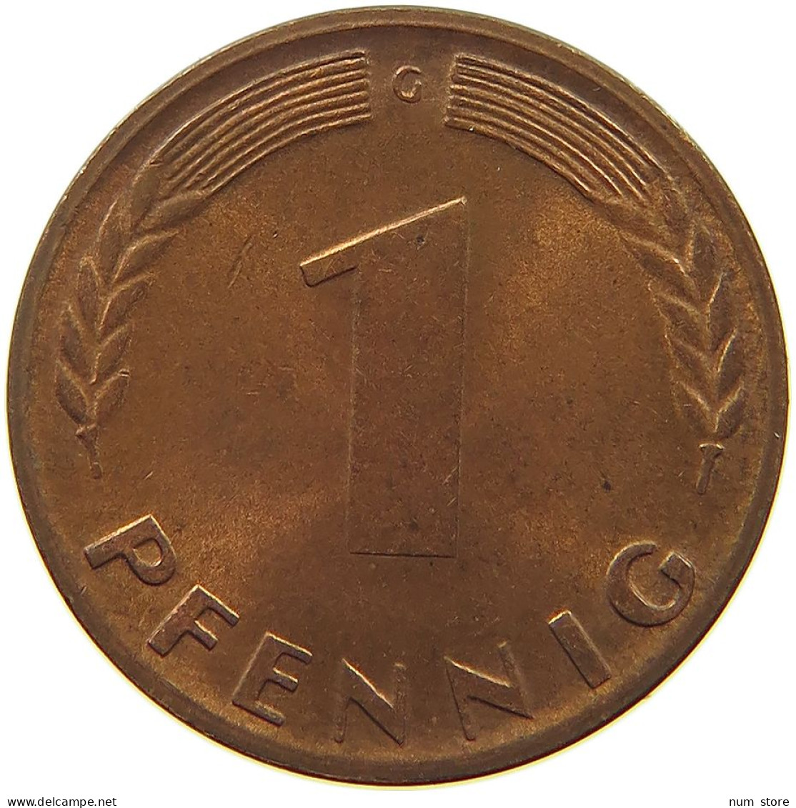 GERMANY WEST 1 PFENNIG 1950 G #a074 0873 - 1 Pfennig
