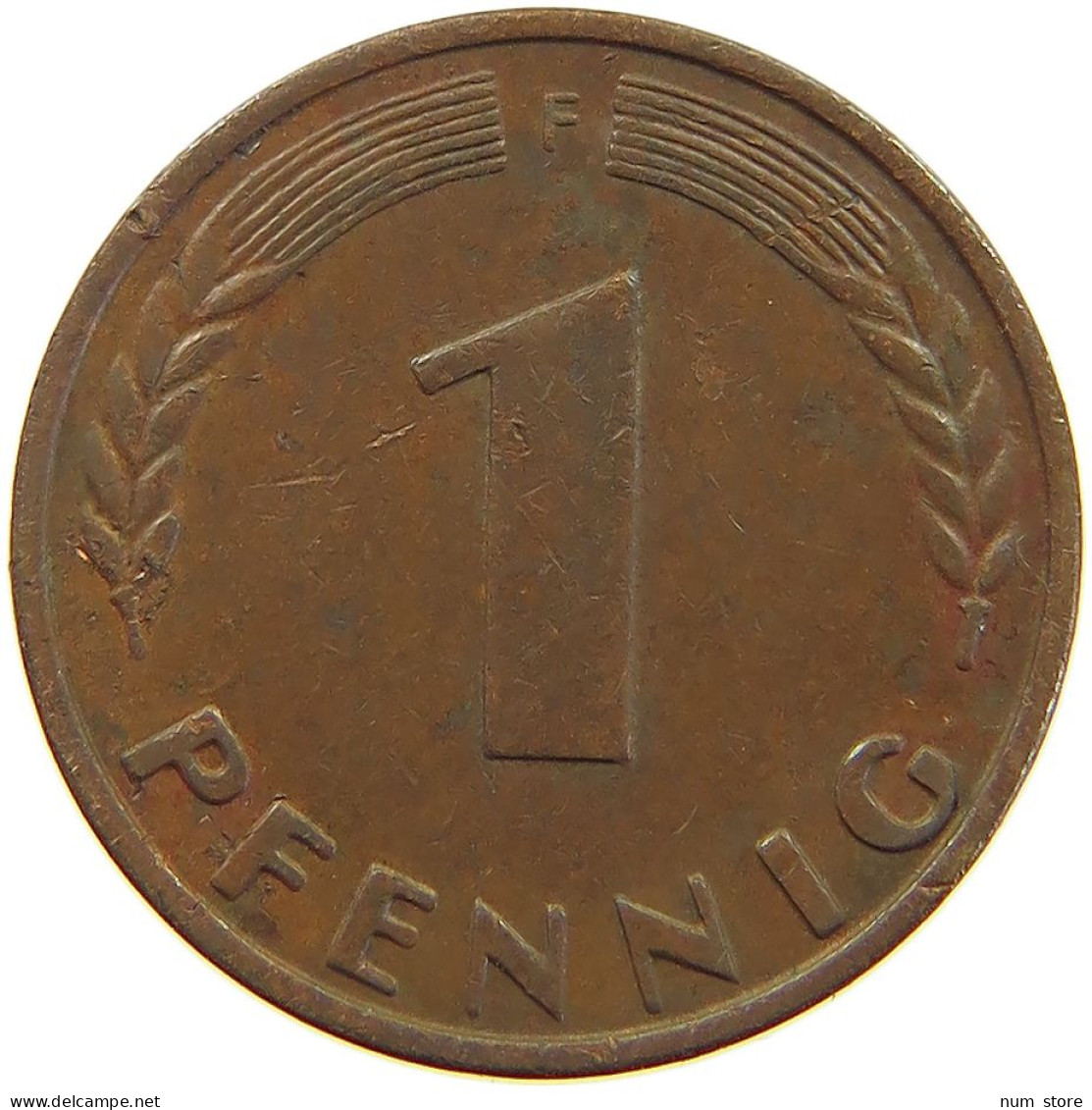 GERMANY WEST 1 PFENNIG 1948 F #a067 0399 - 1 Pfennig