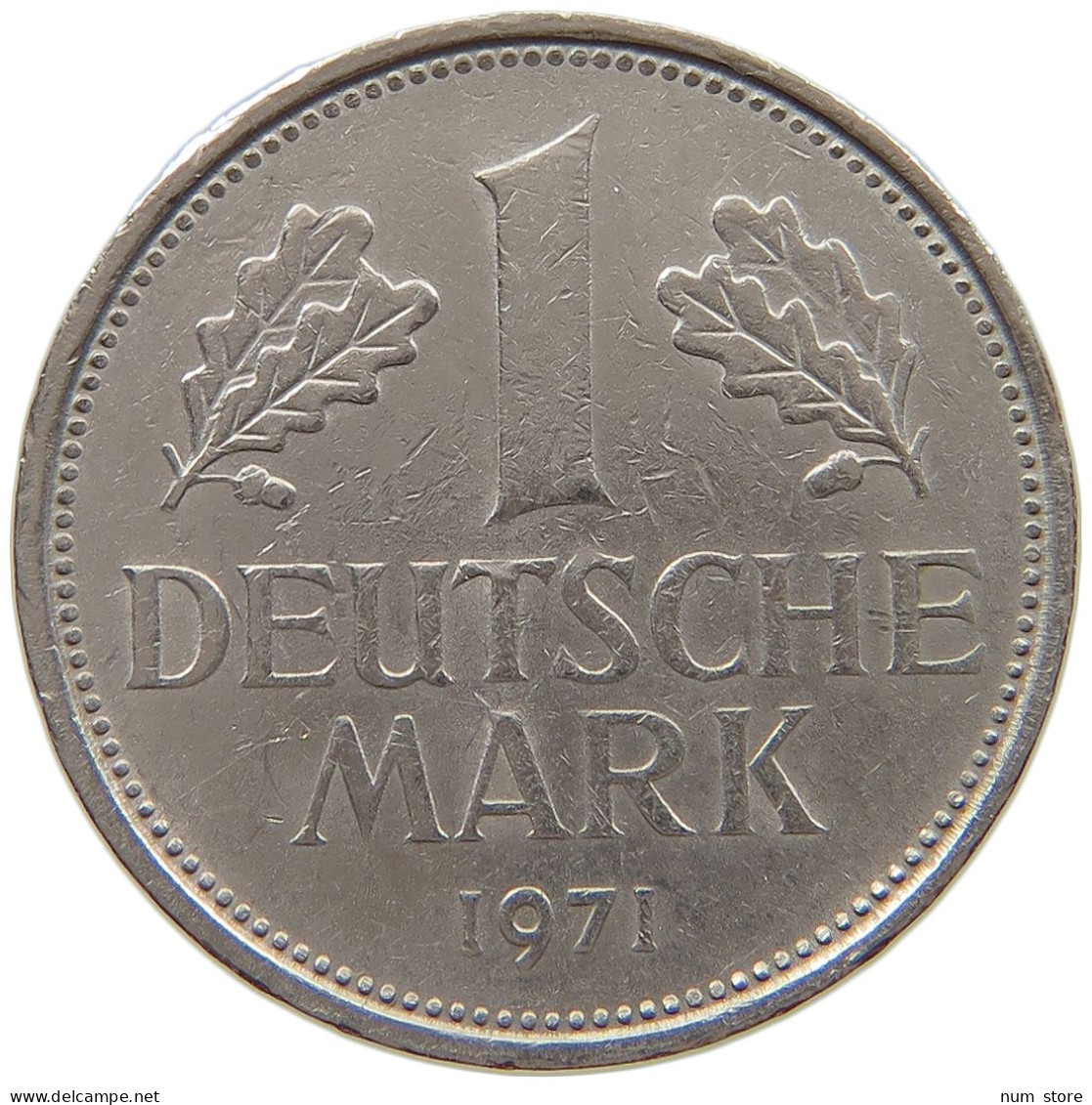 GERMANY WEST 1 MARK 1971 F #a069 0599 - 1 Mark