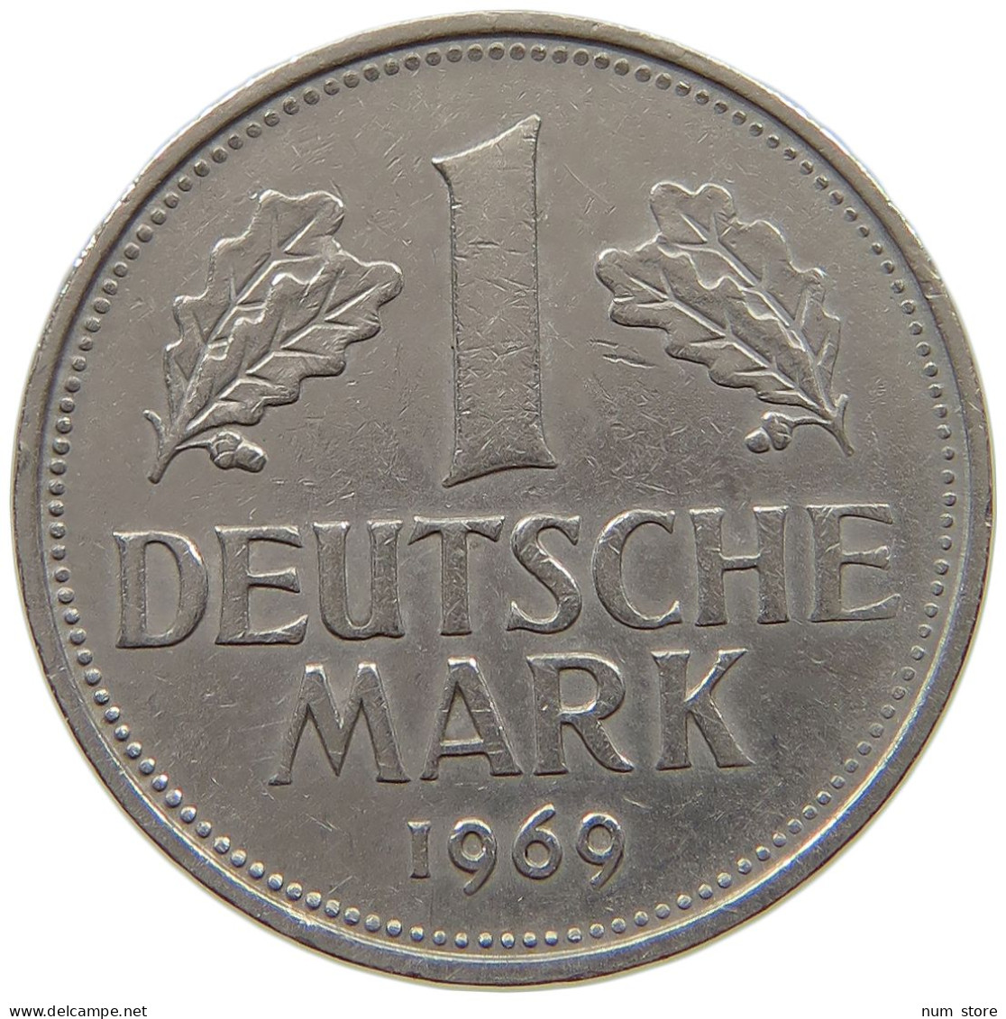 GERMANY WEST 1 MARK 1969 G #a069 0643 - 1 Mark