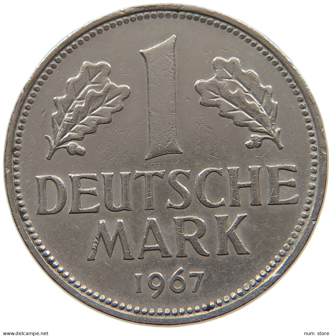 GERMANY WEST 1 MARK 1967 F #a069 0625 - 1 Mark