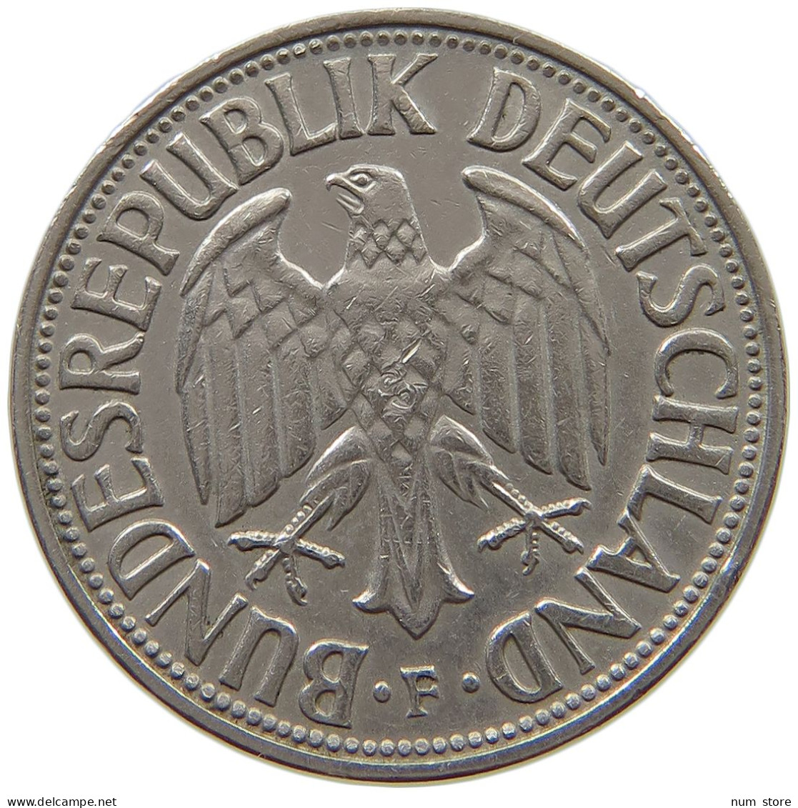 GERMANY WEST 1 MARK 1967 F #a069 0625 - 1 Mark