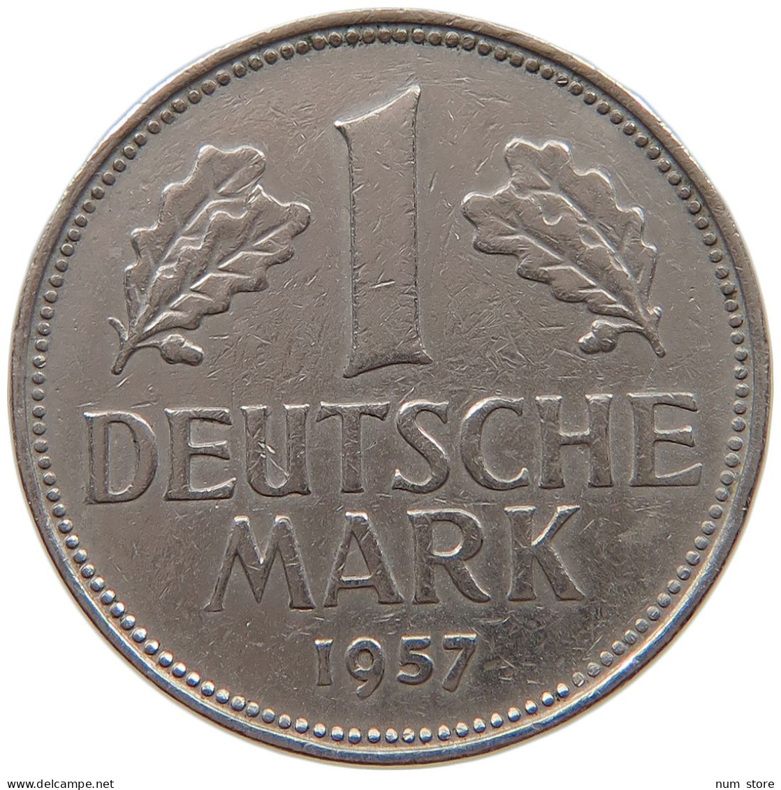 GERMANY WEST 1 MARK 1957 G #a061 0299 - 1 Marco