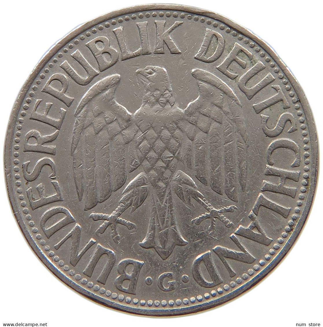 GERMANY WEST 1 MARK 1957 G #a061 0299 - 1 Marco