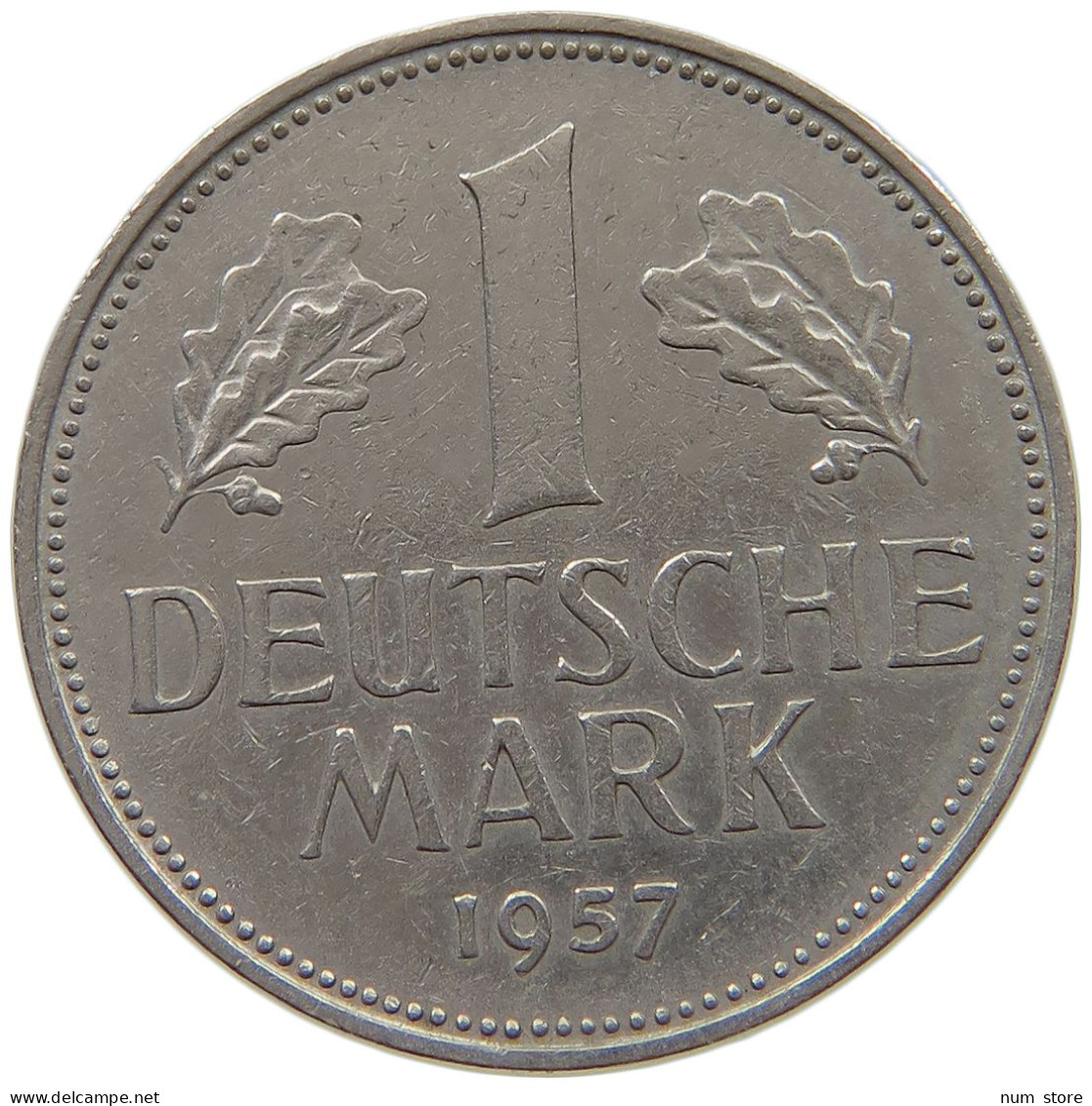 GERMANY WEST 1 MARK 1957 J #a072 0255 - 1 Mark