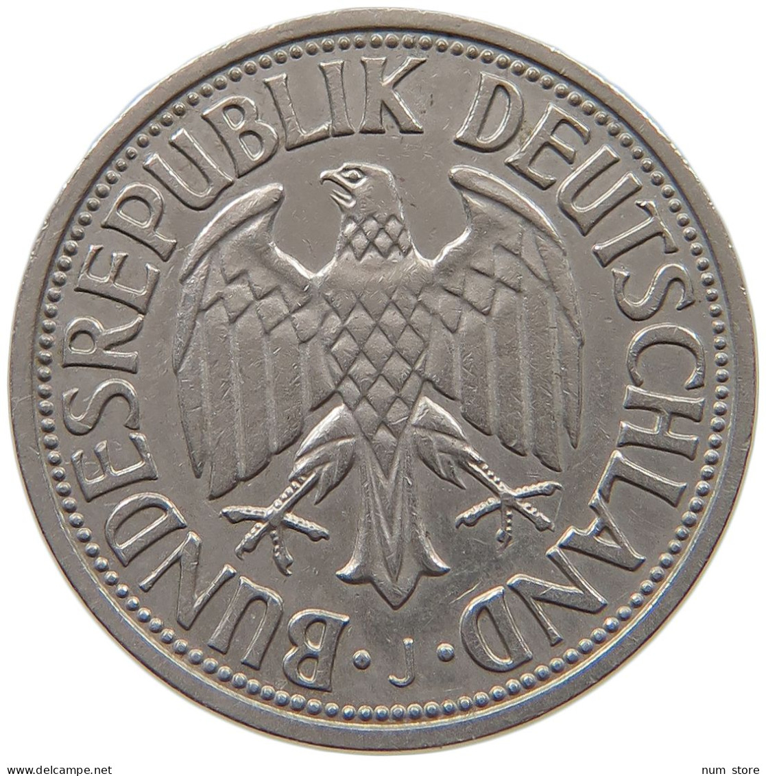 GERMANY WEST 1 MARK 1957 J #a072 0255 - 1 Mark